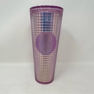 Starbucks Grid Tumbler Translucent Purple Venti 24 oz.